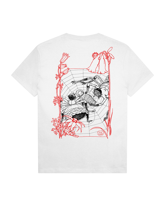 Passport Webbed Bed Tee - White