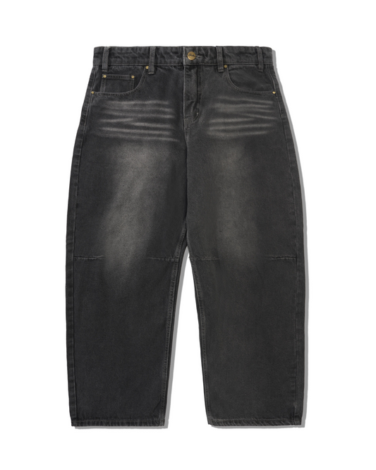 BUTTER GOODS Wide-Cut Denim Jeans - Washed Black
