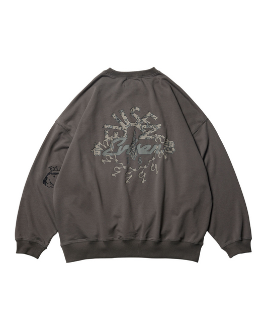 EVISEN Indivisible Light Weight Crewneck - Charcoal