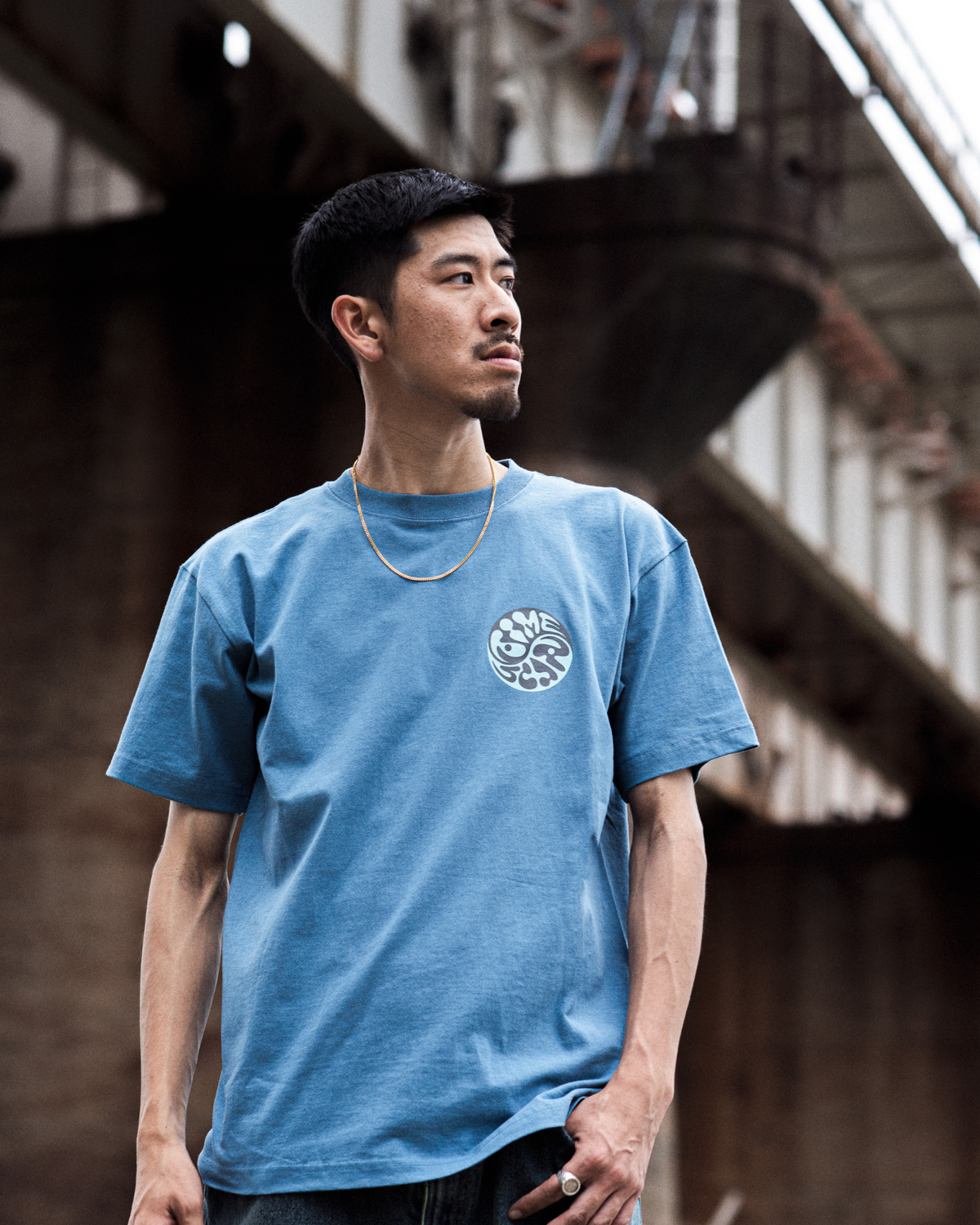 TIMESCAN Yin Yang Tee - Blue