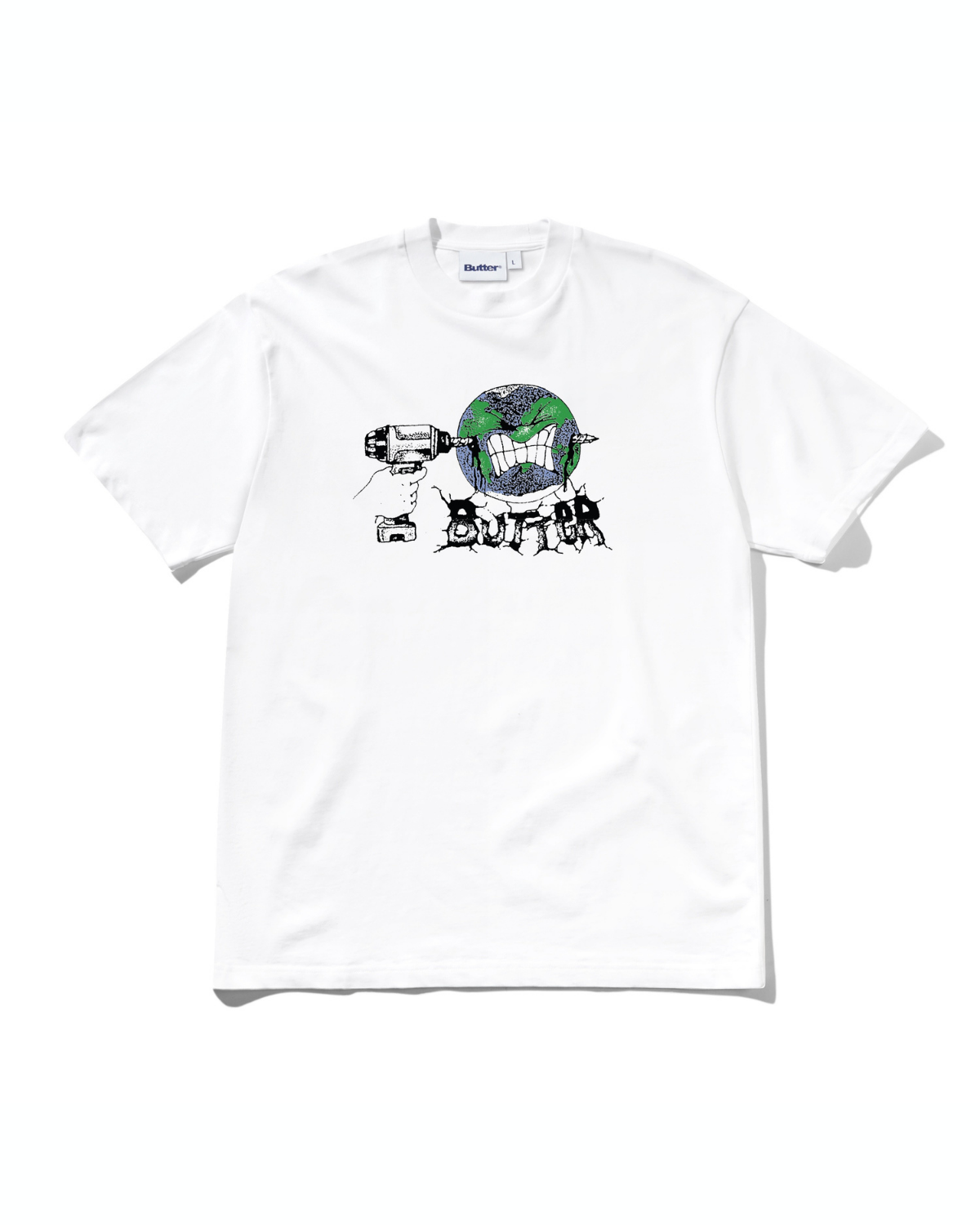 BUTTER GOODS Drill Tee - White