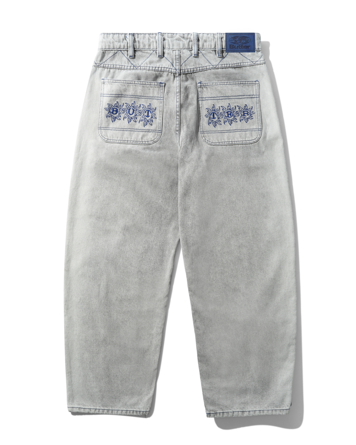 BUTTER GOODS Bronco Denim Jeans - Washed Grey