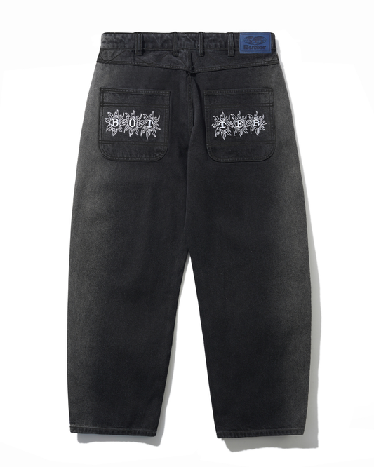 BUTTER GOODS Bronco Denim Jeans - Washed Black