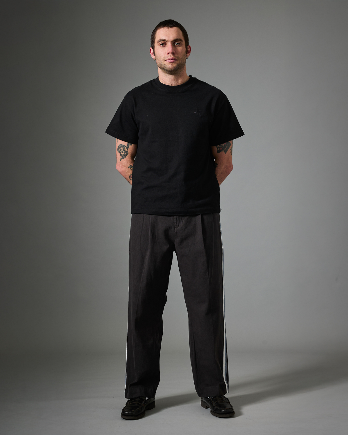 Passport Herringbone Leagues Club Stripe Pant - Vintage Black
