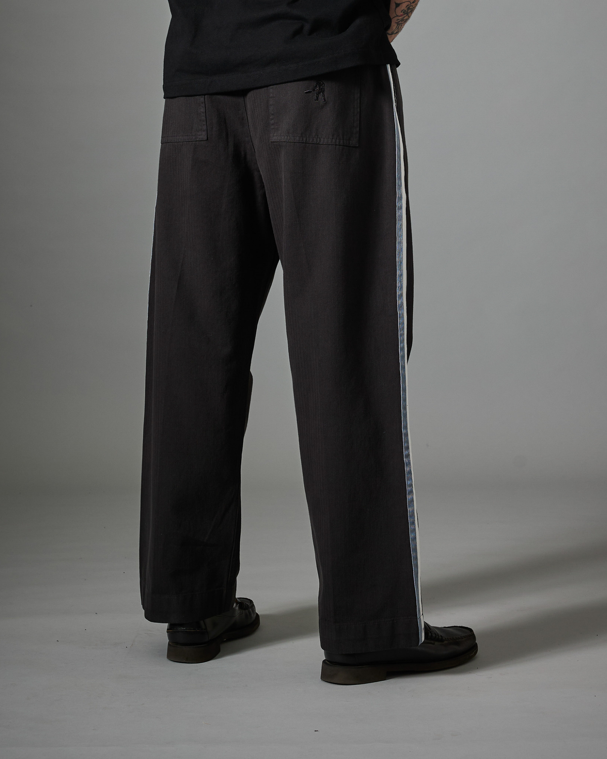 Passport Herringbone Leagues Club Stripe Pant - Vintage Black
