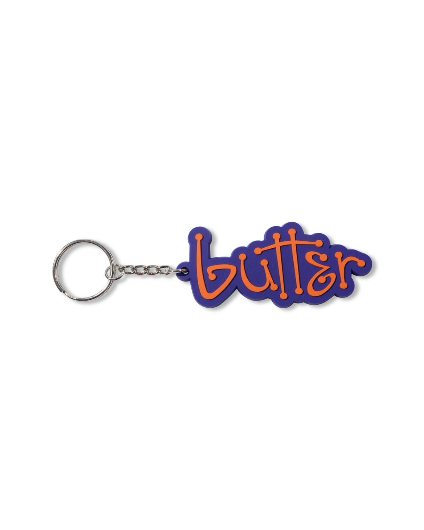 BUTTER GOODS Connection Rubber Keychain - Navy