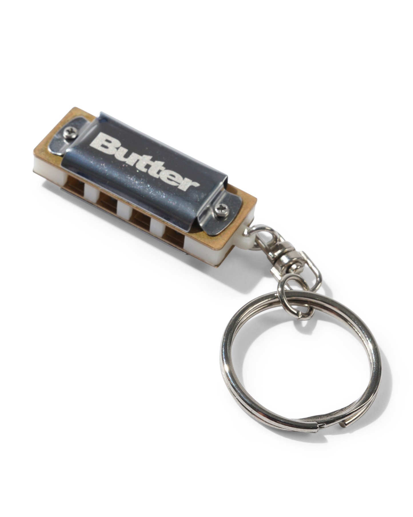 BUTTER GOODS Harmonica Keychain - Silver