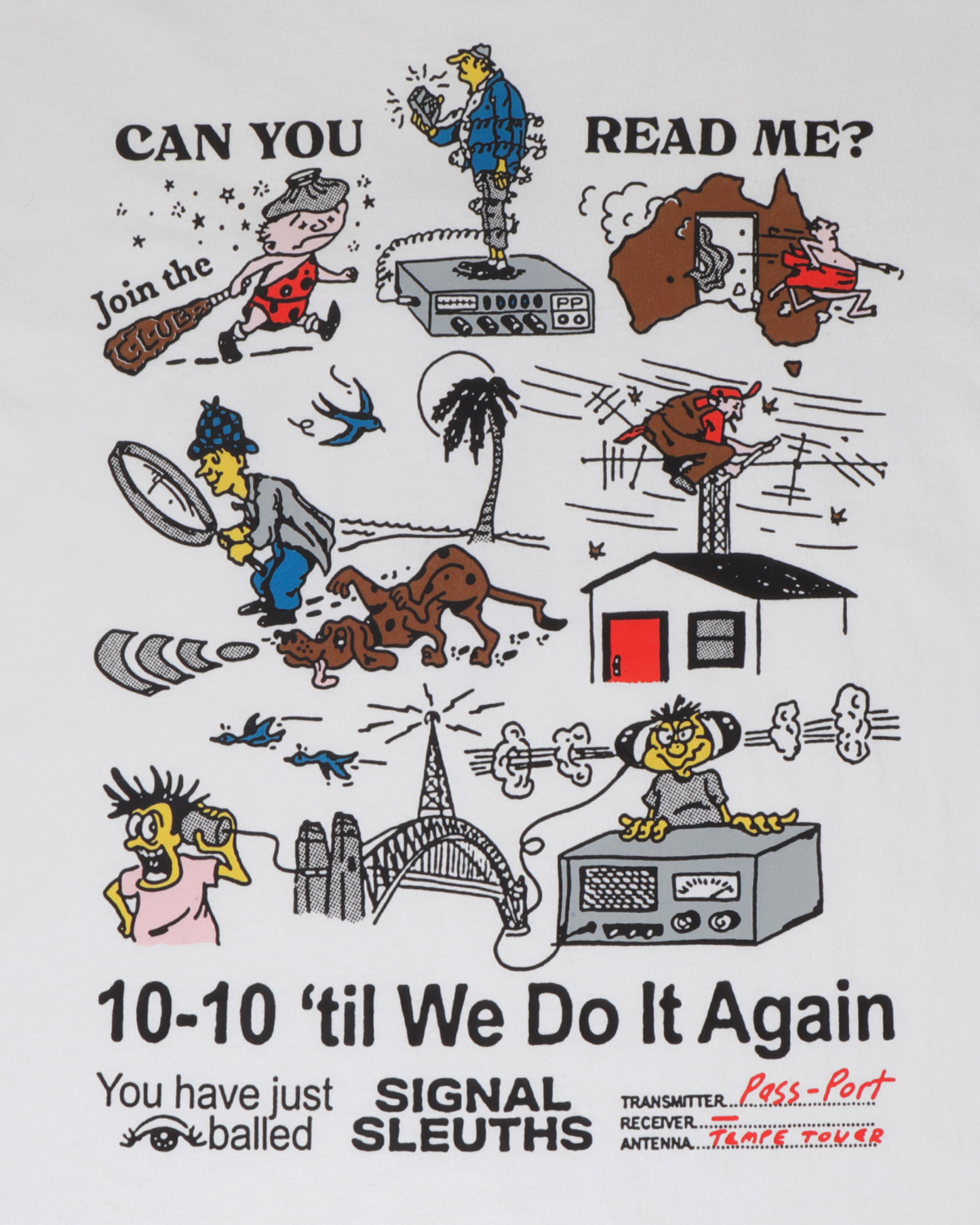 Passport Radio Silence Tee - White