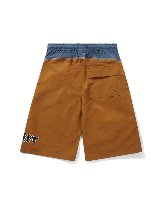BUTTER GOODS Arched Boardshorts - Brown/Navy