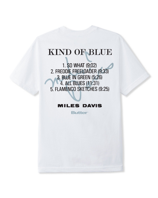 BUTTER GOODS Kind Of Blue Tee - White
