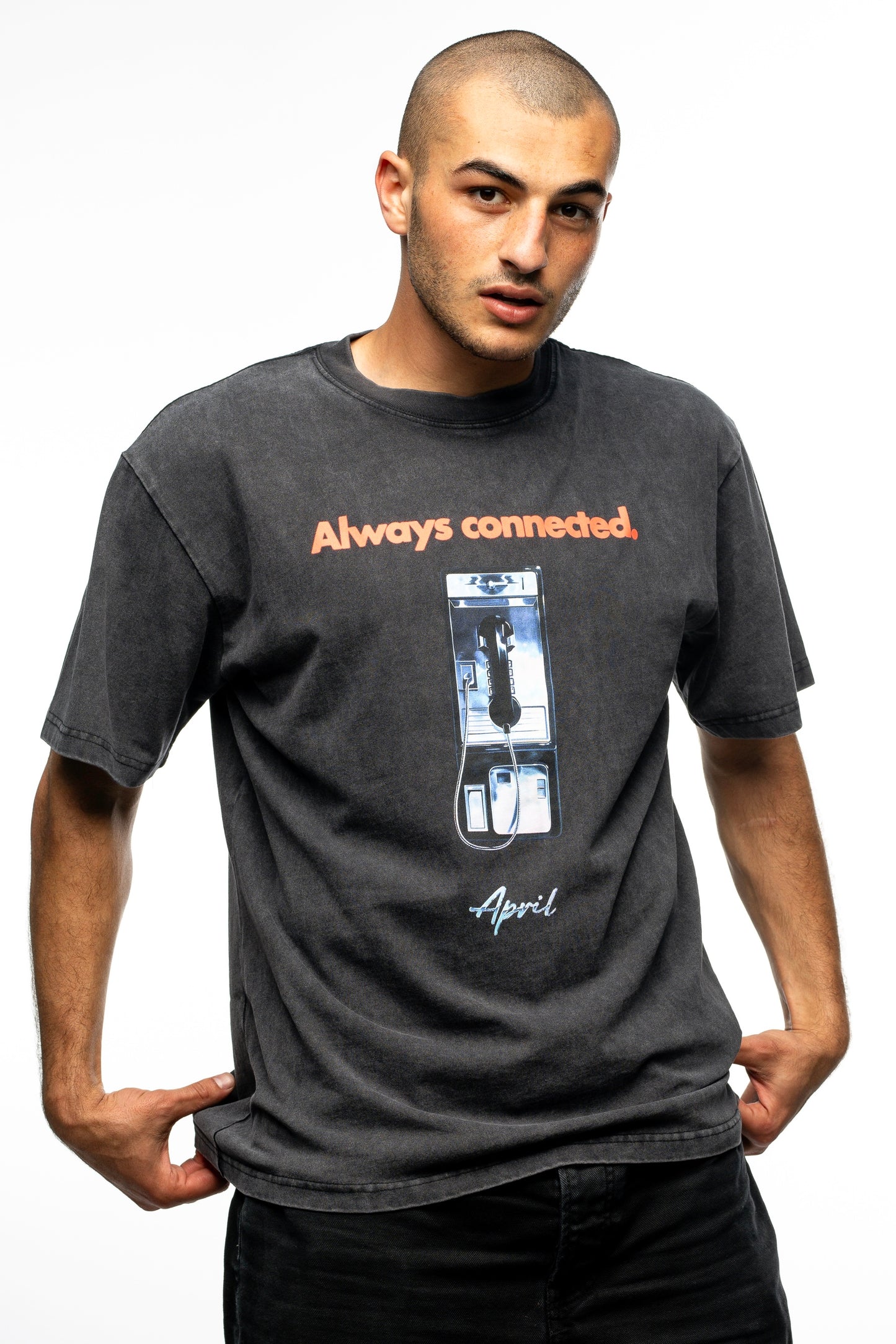 APRIL Always Connected Tee - Vintage Black