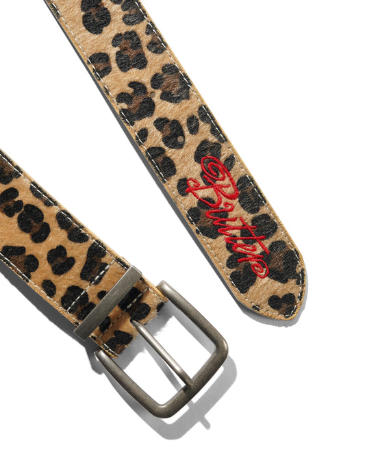 BUTTER GOODS Animal Hide Belt - Leopard