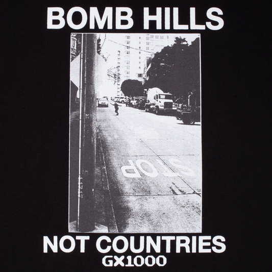 GX1000 Bomb Hills Not Countries Tee - Black