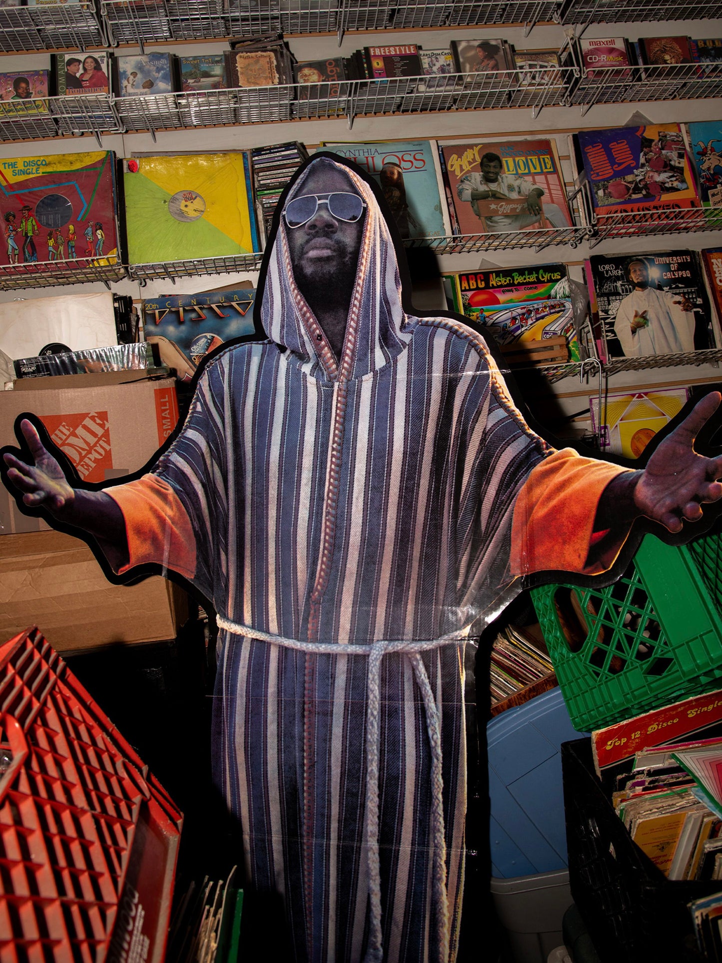 BUTTER GOODS Black Moses Life-Size Cutout - Multi