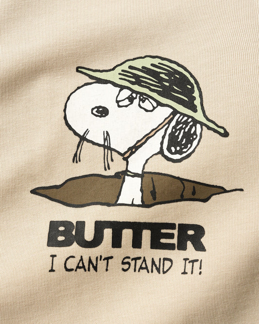 BUTTER GOODS | PEANUTS Can't Stand It Tee - Washed Sandstone