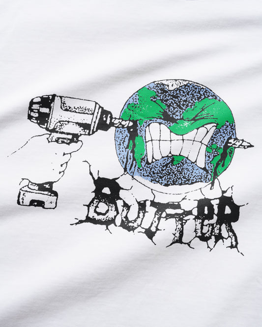 BUTTER GOODS Drill Tee - White