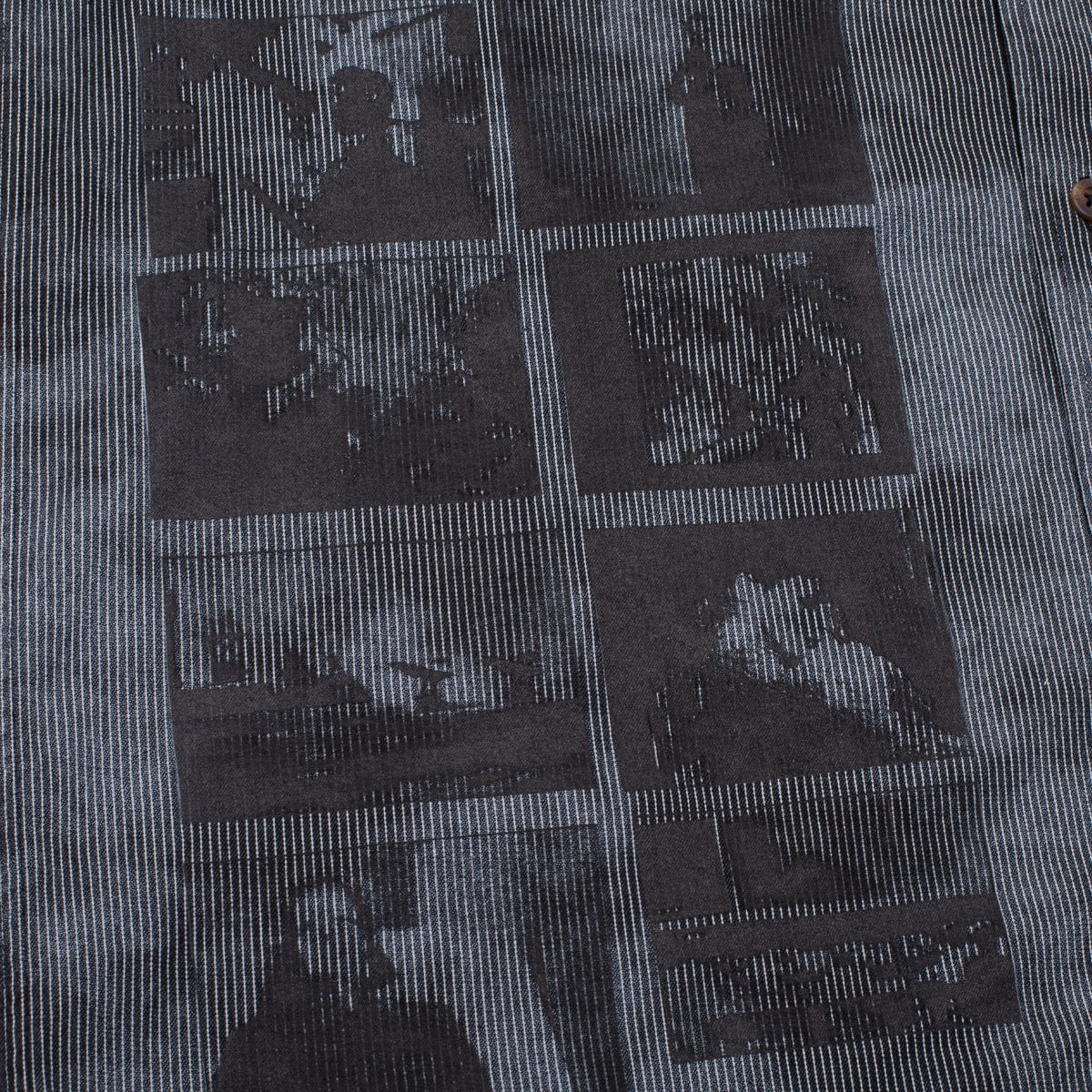 GX1000 Short Sleeve Button Down - Over Dyed w/ Bleach Spots
