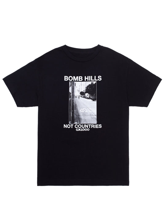 GX1000 Bomb Hills Not Countries Tee - Black