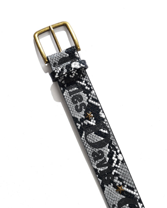 BUTTER GOODS Miles Studded Belt - Snakeskin