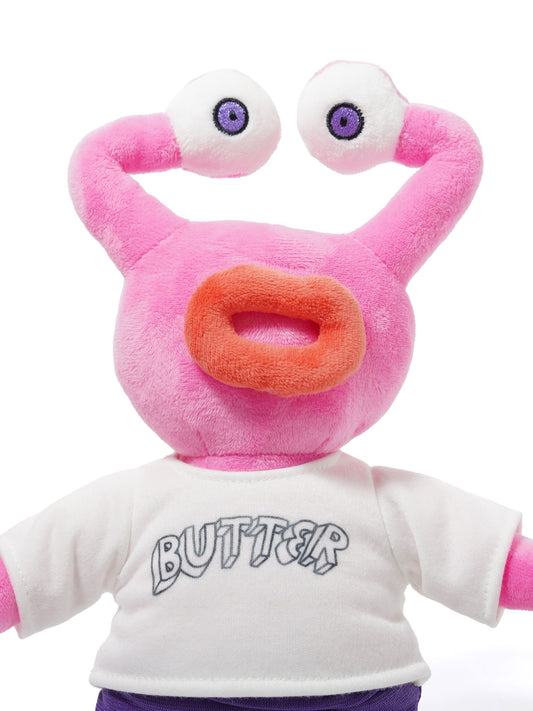 BUTTER GOODS | DANIEL JOHNSTON Pink Jeremiah Plushie
