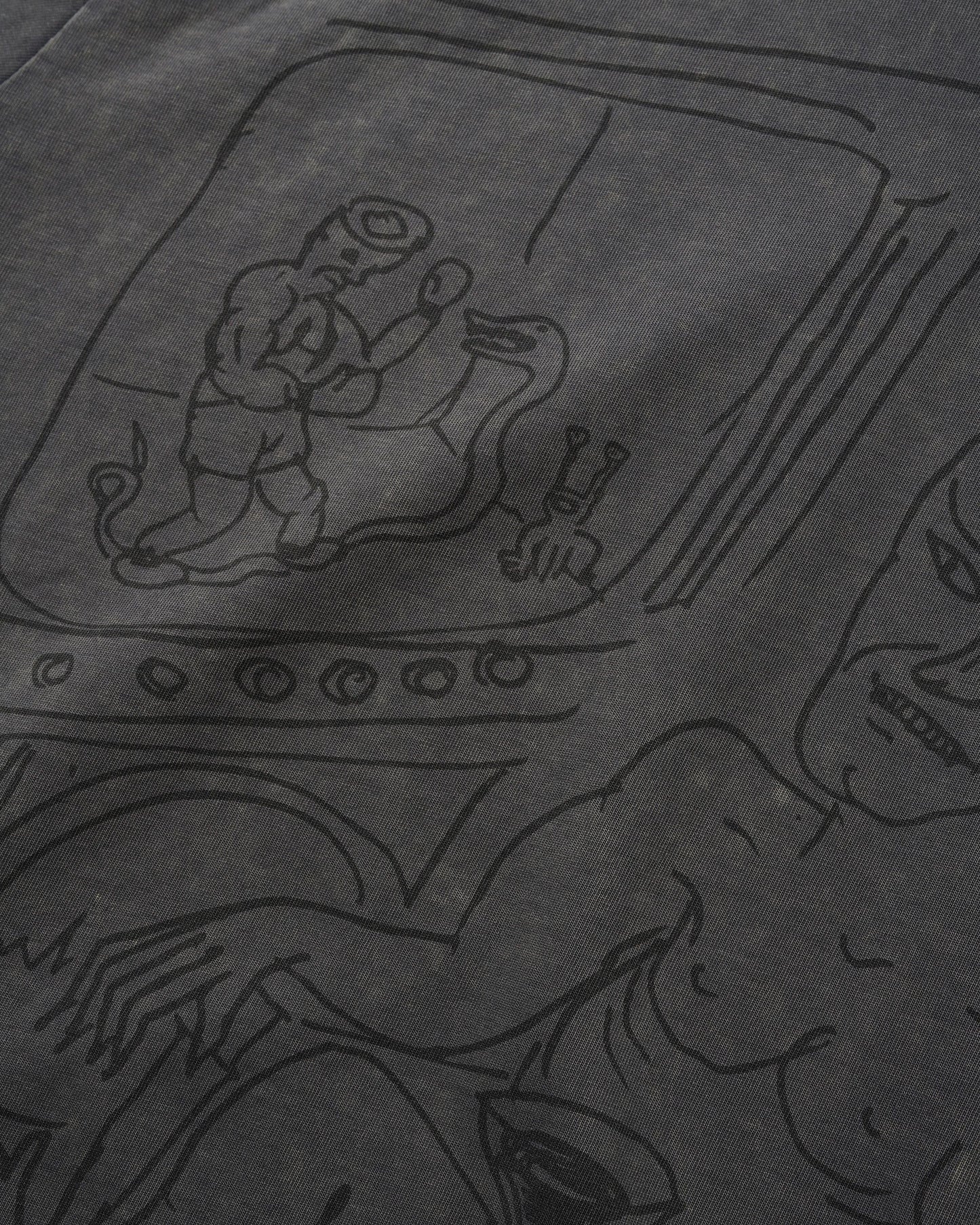 BUTTER GOODS | DANIEL JOHNSTON Satan Tee - Black Acid Wash