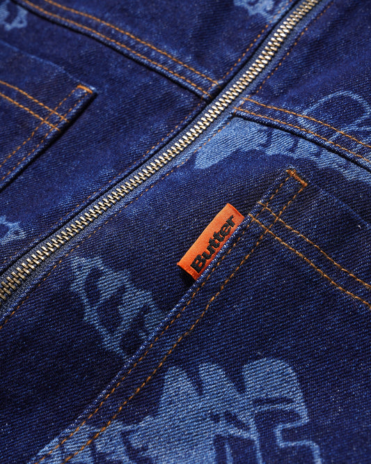 BUTTER GOODS แจ็คเก็ตยีนส์แบบสวมหัว - Dark Indigo