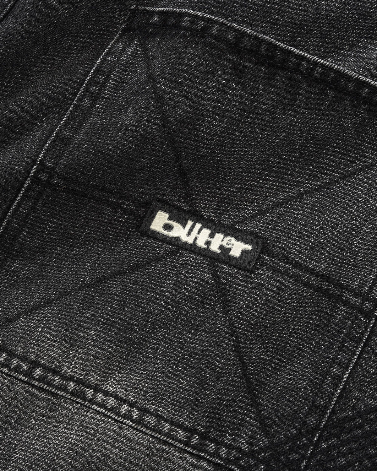 BUTTER GOODS Stitch Denim Jeans - Distressed Grey