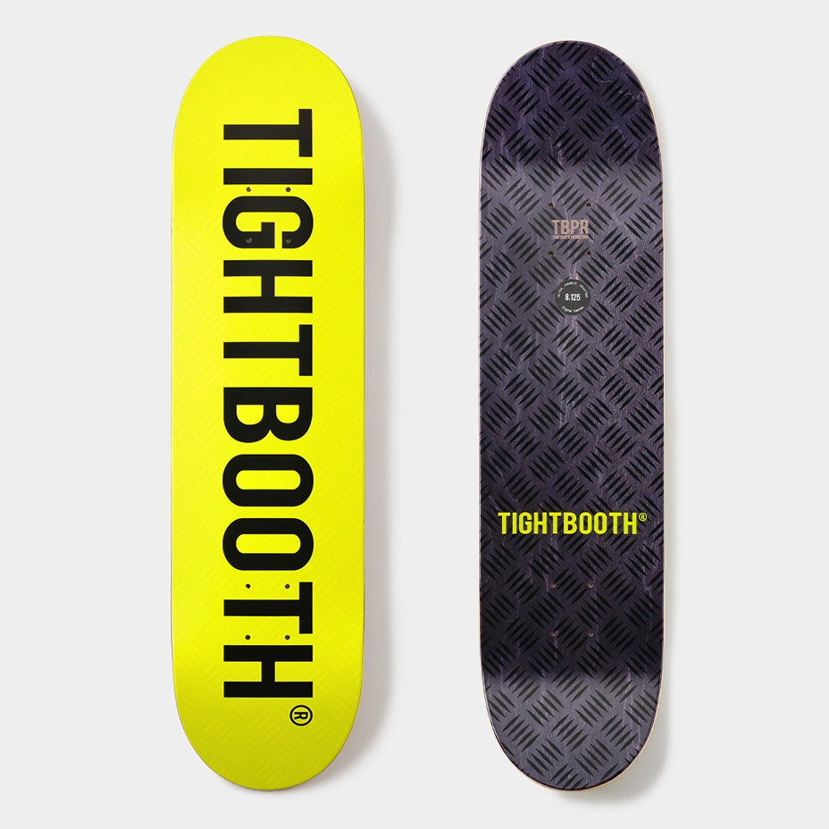 TIGHTBOOTH โลโก้ Safety พื้นเหลือง/ดำ 8.125"