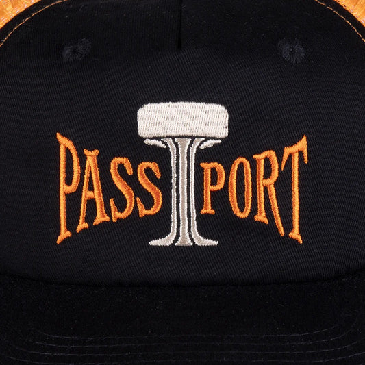 Passport Towers of Water Workers Trucker Cap - Black/Orange