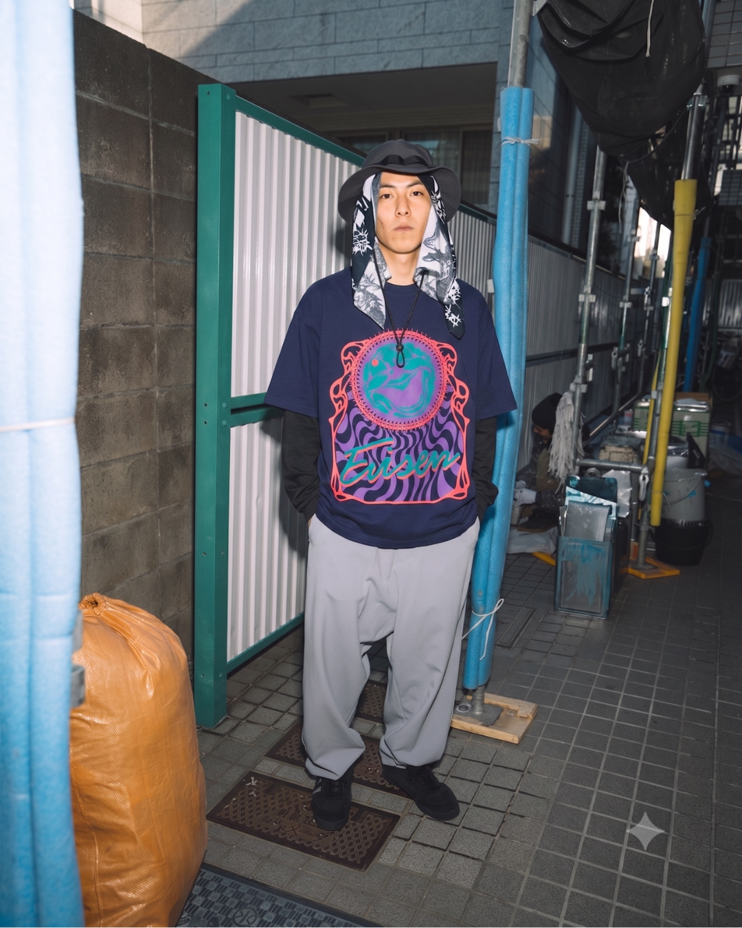Evisen Summer of Love Tee - Navy