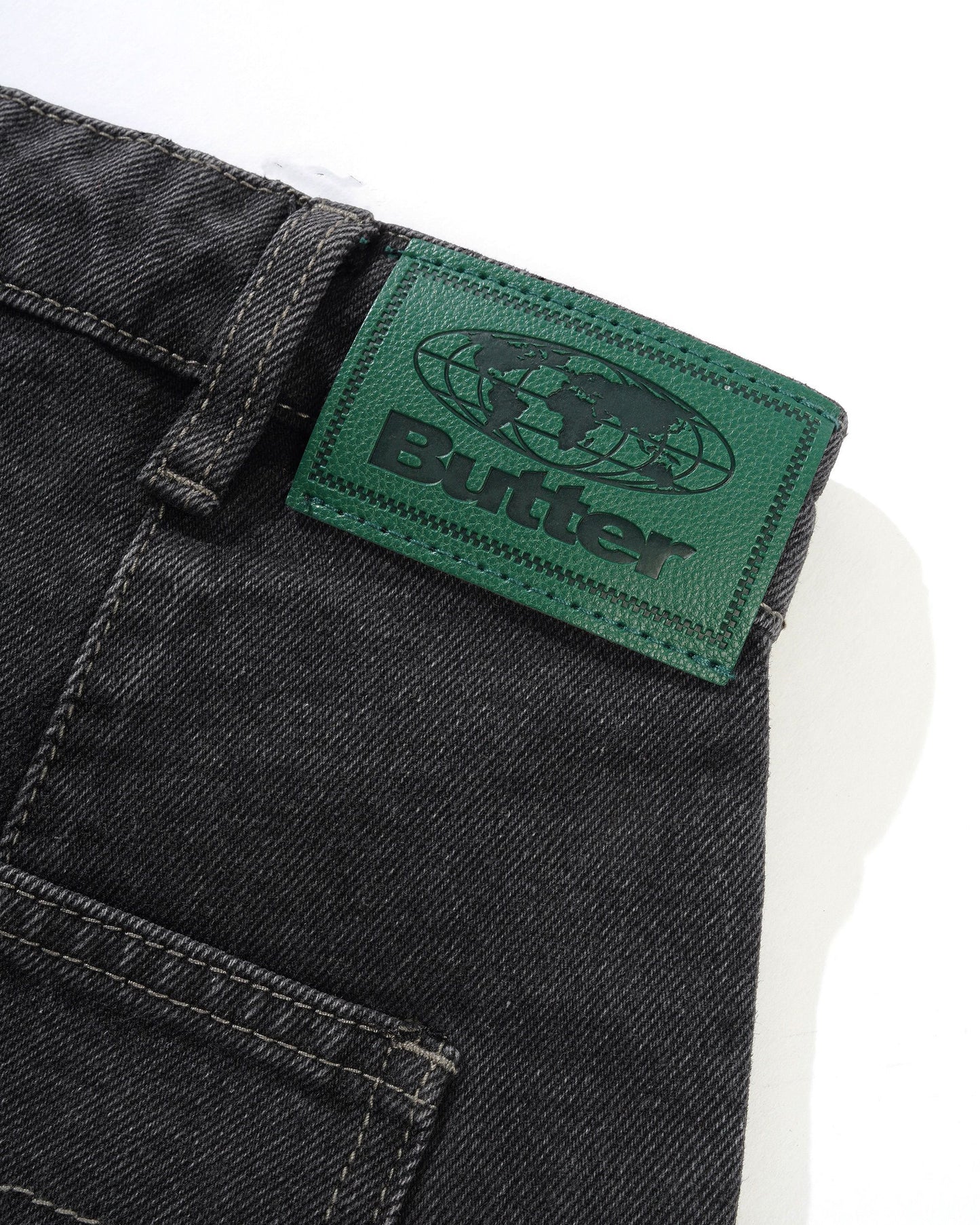BUTTER GOODS Wide-Cut Denim Jeans - Washed Black