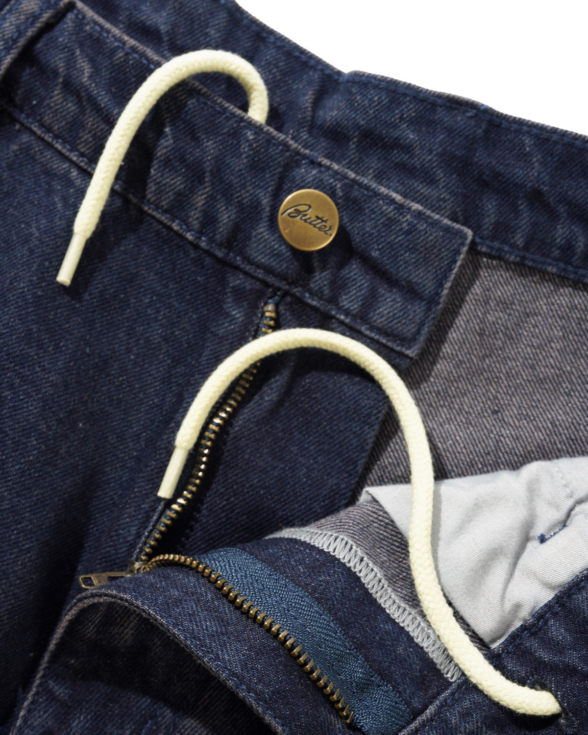 BUTTER GOODS Work Shorts - Distressed Tinted Indigo
