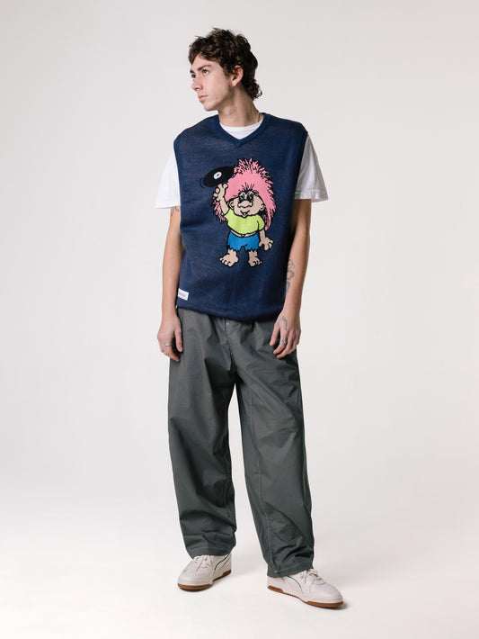 BUTTER GOODS トロールニットベスト - ネイビー