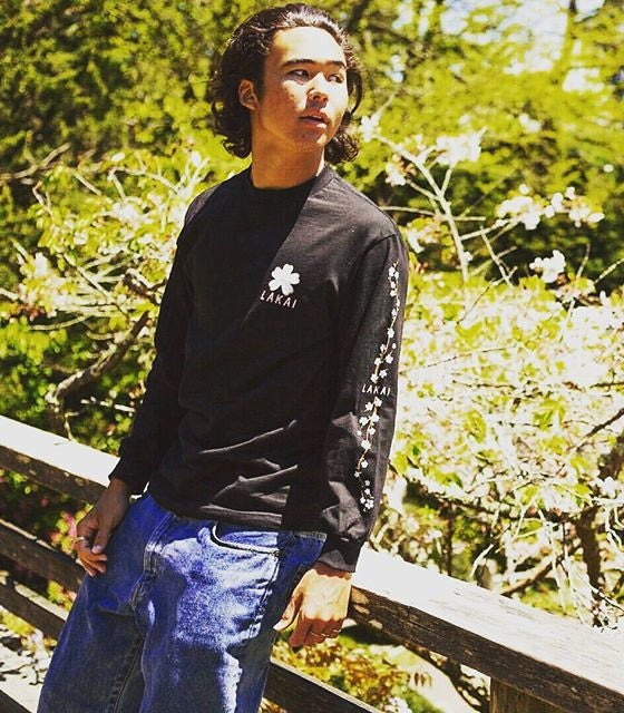 LAKAI X Nico Cherry Blossom L/S Tee - Black