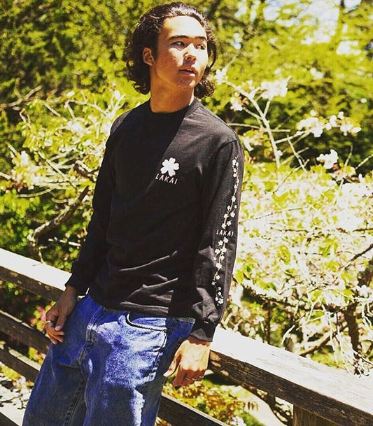 LAKAI X Nico Cherry Blossom L/S Tee - Black