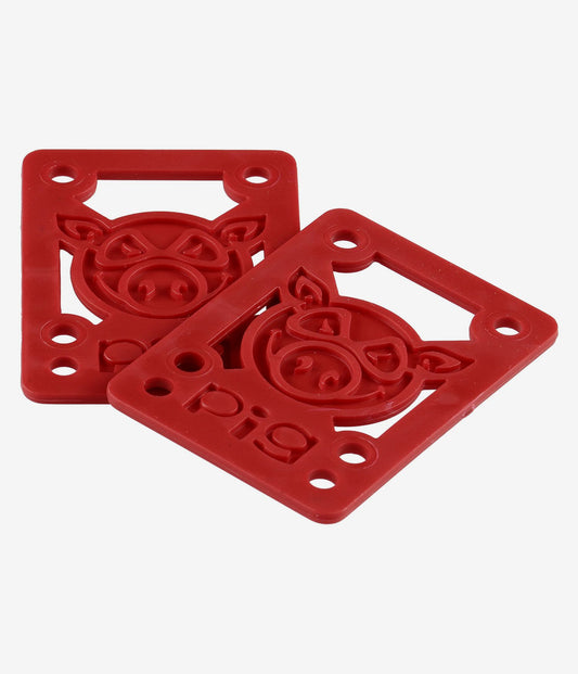 PIG แผ่นรองไรเซอร์ 1/8" - สีแดง