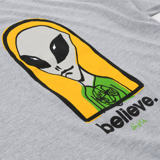 ALIEN WORKSHOP เสื้อยืด Sammy Believe - Heather Grey