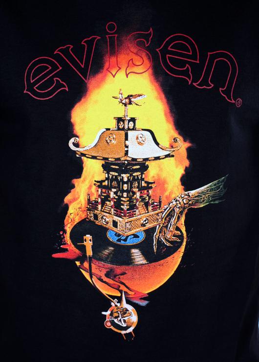 เสื้อยืด EVISEN SPIN FIRE - สีดำ