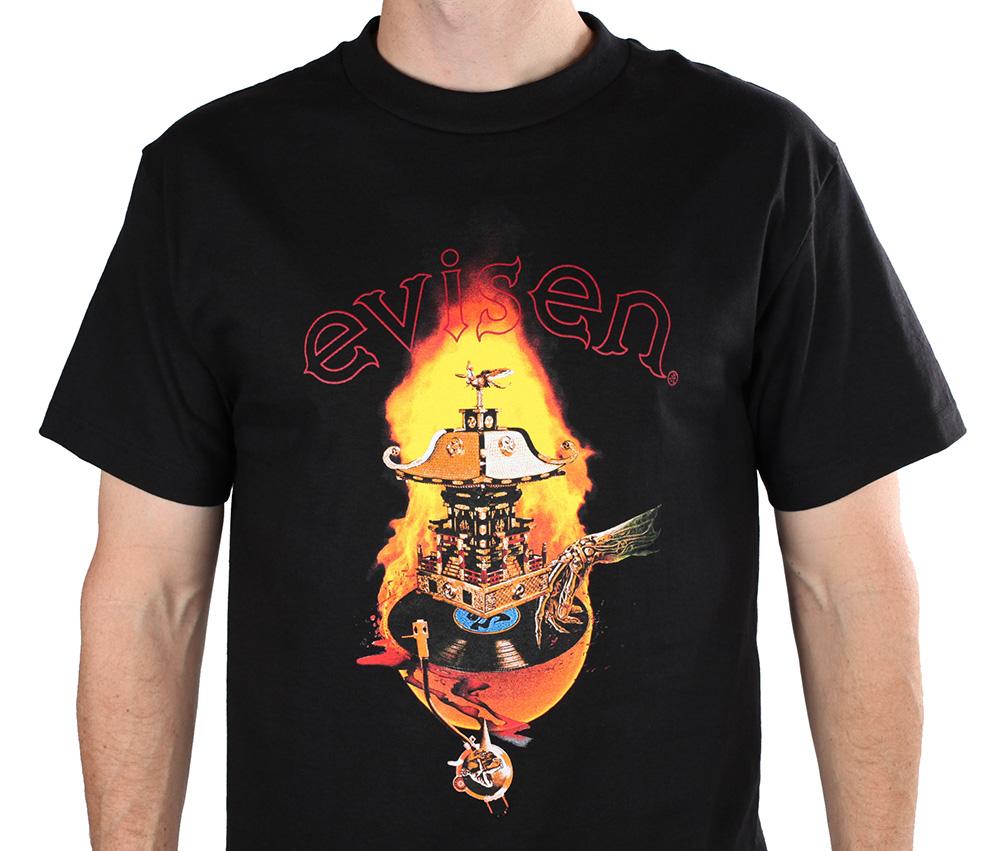 เสื้อยืด EVISEN SPIN FIRE - สีดำ