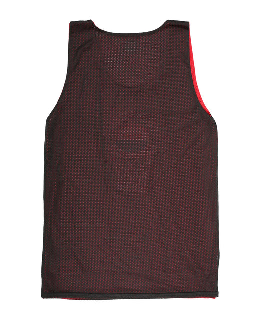 HOPPS x Quartersnacks เสื้อเจอร์ซี่ตาข่ายใส่กลับด้านได้ - สีดำ/แดง