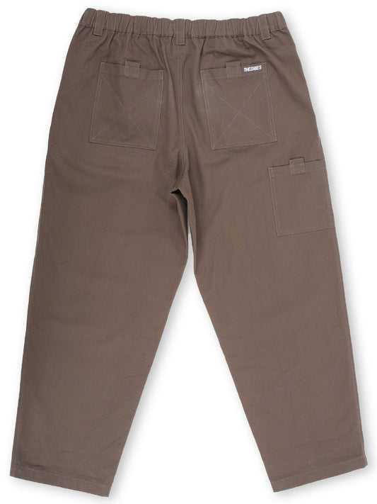 THEORIES スタンプ ラウンジ パンツ - ブラウン