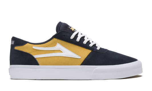 LAKAI Manchester Shoes - Navy White Suede - 8US