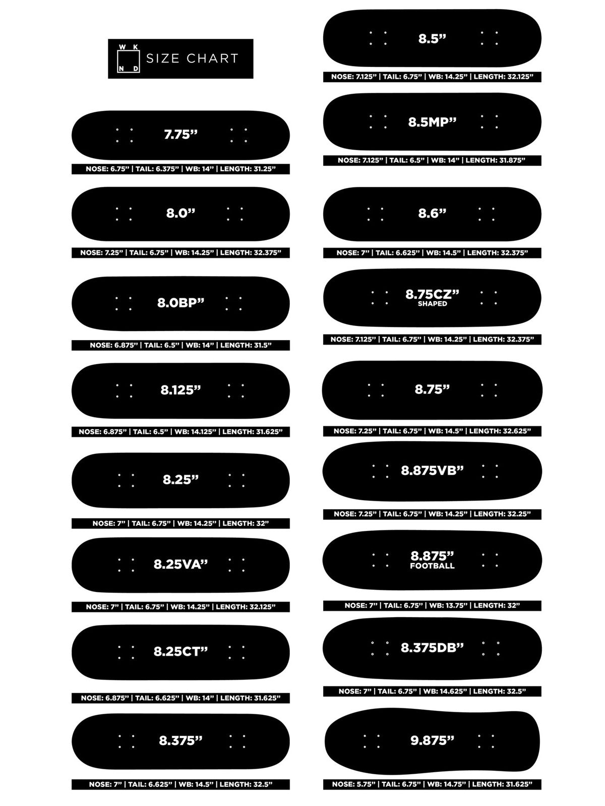 WKND Bad Fish Andrew Considine เด็ค 8.25" / 8.375"