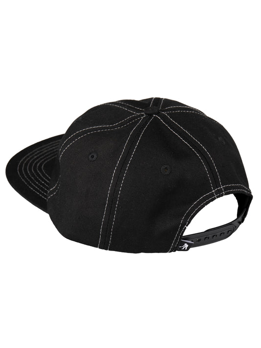 Passport Corkscrew 5 Panel Cap - Black