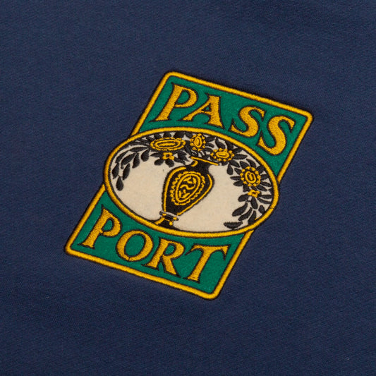 PASSPORT Vase Embroidery Tee - Navy