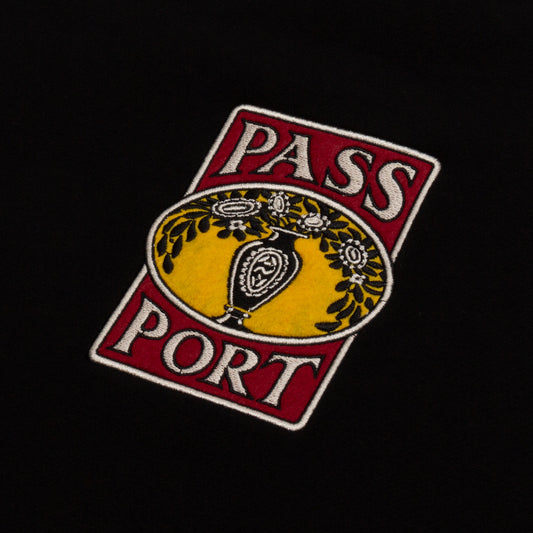 PASSPORT Vase Embroidery Tee - Black