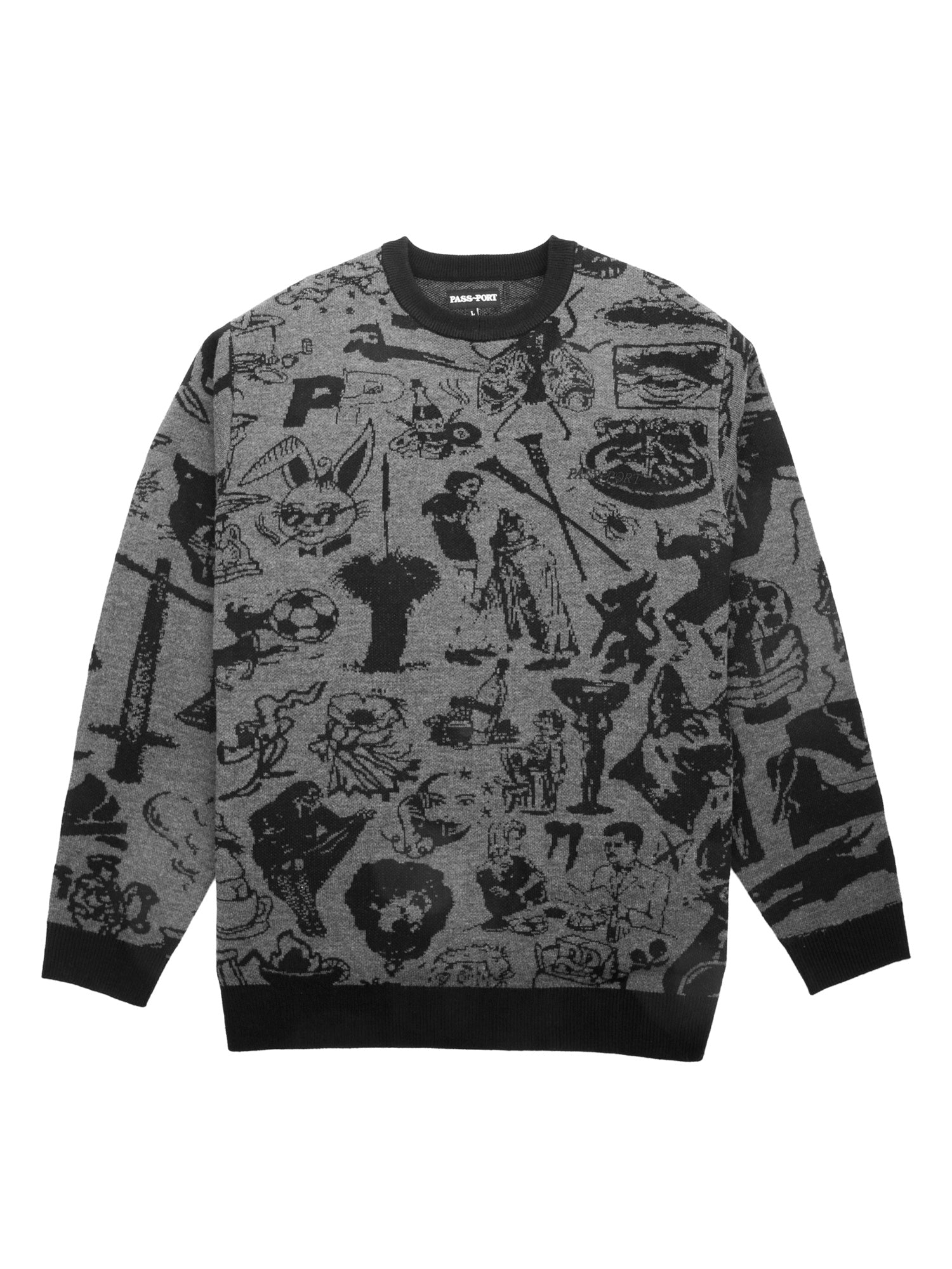 PASSPORT 11 Year Knit Sweater - Black – Sk8Station