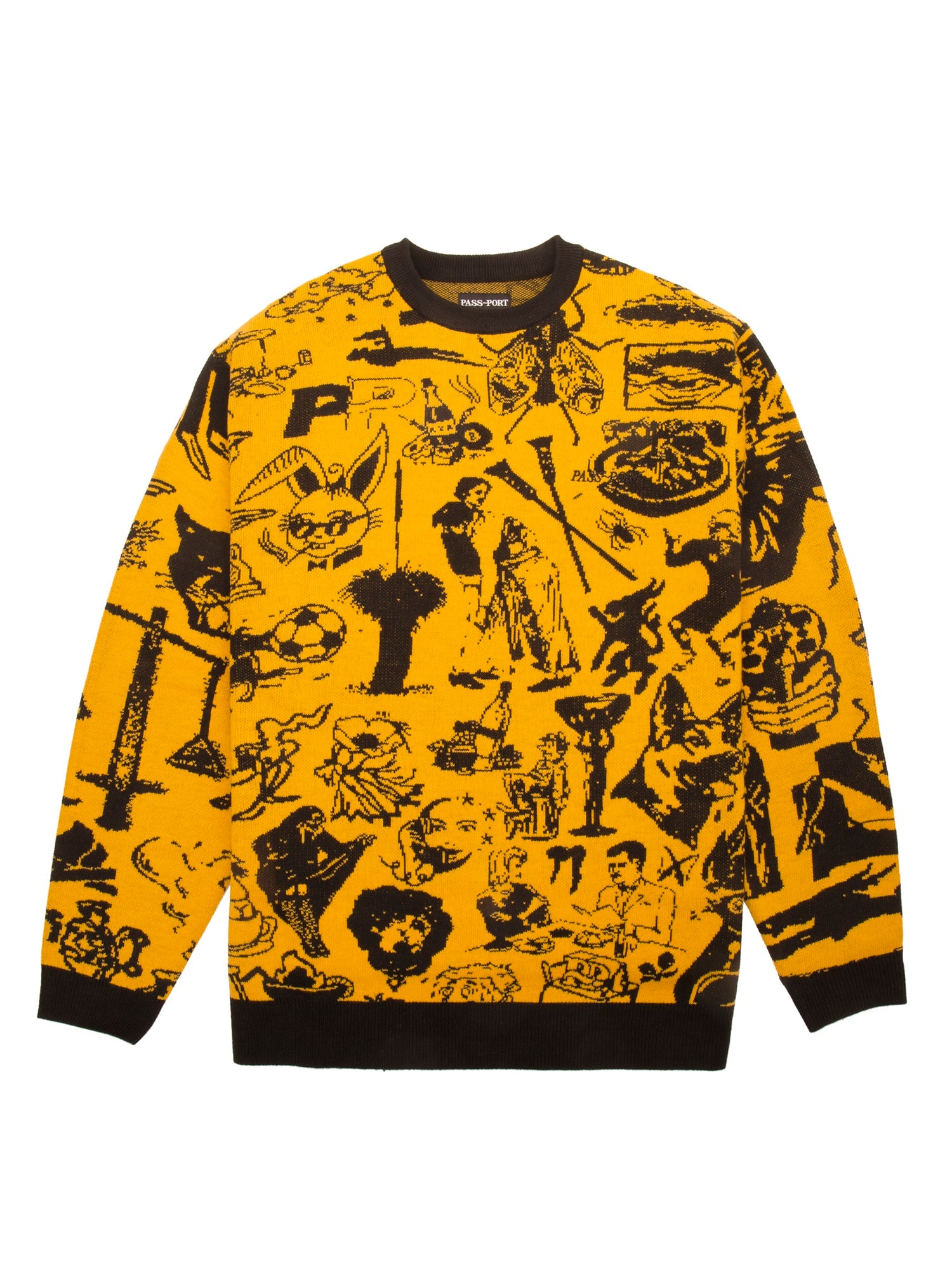 PASSPORT 11 Year Knit Sweater - Yellow – Sk8Station