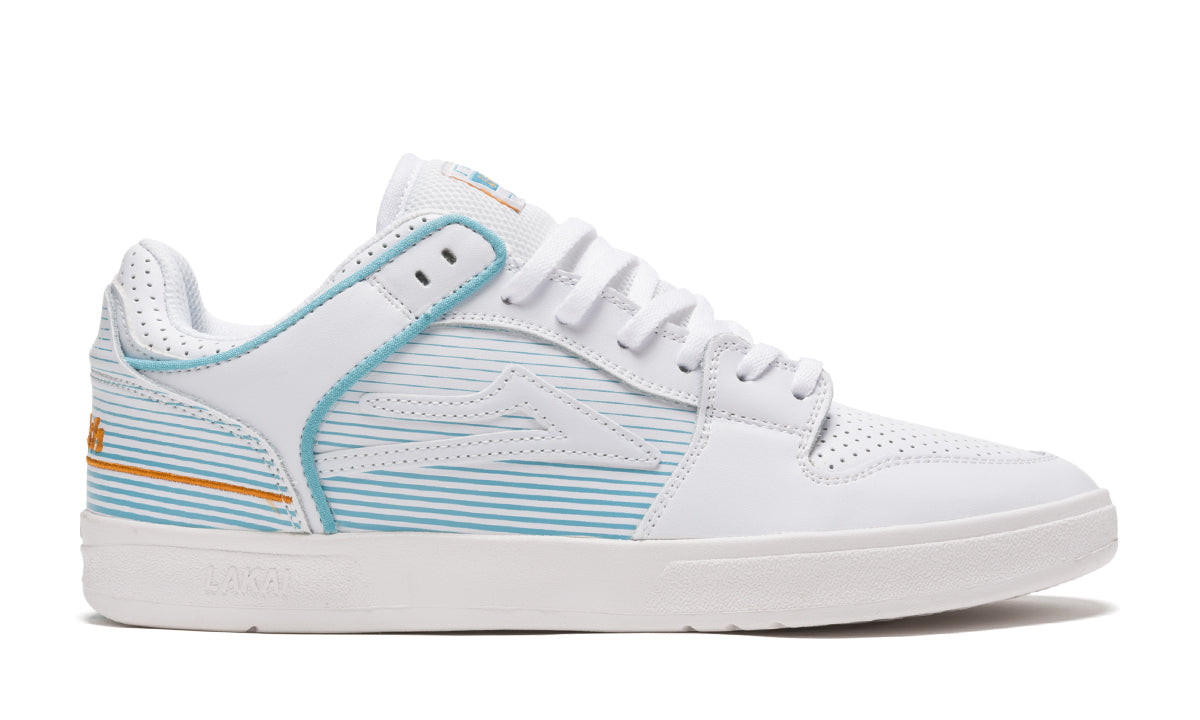 LAKAI Telford Low Shoes - White Leather - 10US