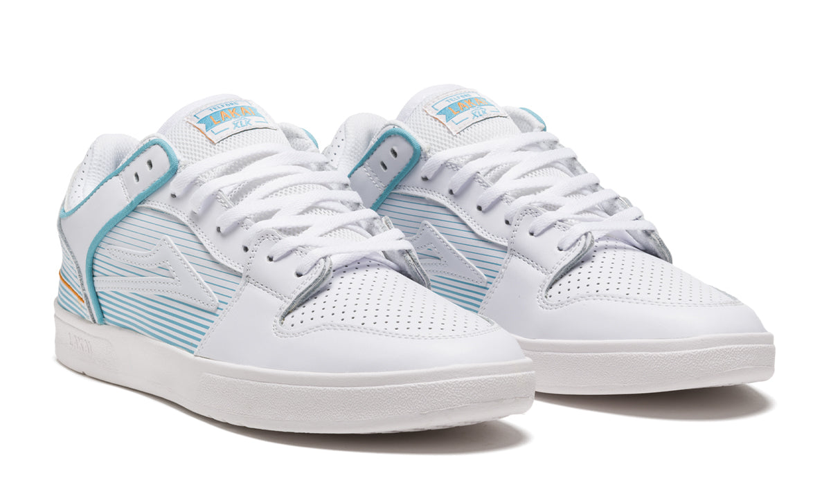 LAKAI Telford Low Shoes - White Leather - 10US
